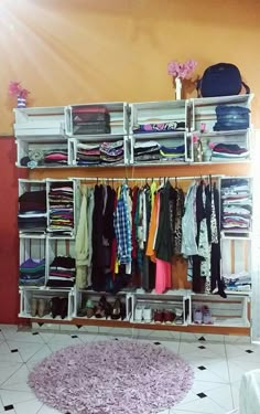 Diy Closet, Closet Bedroom, Bedroom Diy, Bedroom Design, Cute Room Decor, Diy Decor, Home Decor, Diy Pallet Furniture, Home Furniture