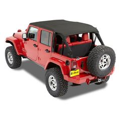 1955-1975 Jeep CJ5 M38A1 Bikini Bimini Top Black Crush 90501