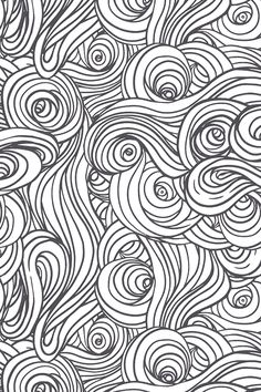 107 Best Black White Designs Images In 2019 Design Clouds In Cosmic Black By Willowlanetextiles Swirling Wave Pattern On A White Background