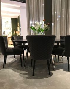 373 Best Dining Room Ideas Images On Pinterest Lunch Home Van Roon Living Dining Room Black Chairs Light Curtains Walls Colour