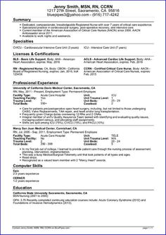 sample travel nursing resume free