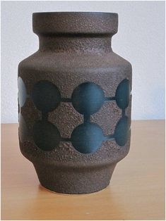 1960s Mid Century Design Wall Ceramics Vintage Flower Fat Lava Ruscha Age Terrific Value Other Reproduction Furniture Antiques