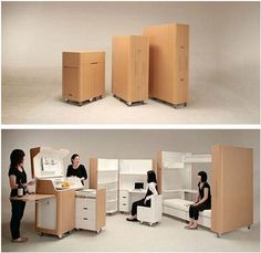 Wow Small House Folding Interior Furniture Busyboo Designed By Anese Company Atelier Opa This Is A Kenchikukagu Folding Bedroom