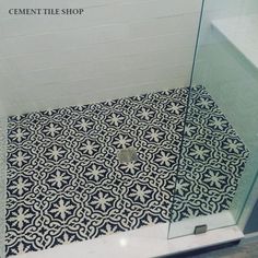 Shower With Cement Tile Google Search Pinteres Cement Tile Encaustic Bordeaux Make The Shower Echo Entryway
