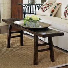 Love This Coffee Table For Your Living Room It S Skinny So Bench As A Small Coffee Table Likey