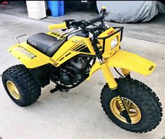 1985 YAMAHA YTM200 TRI-MOTO tri moto THREE WHEELER DECAL KIT Blue see pics