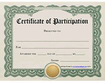 blank certificate of participation