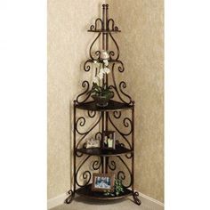 The 138 Best Wrought Iron Ideas Images On Pinterest This Corner Unit Would Be Ideal If The Top Shelves Were Also Larger It Even Better