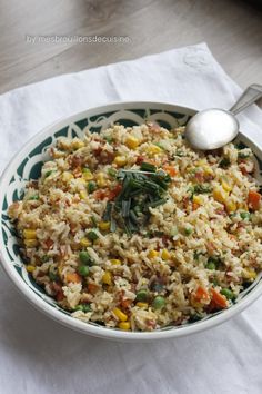Riz Cantonais Recette Saine Et Equilibree Recette Riz Cantonais Recettes De Cuisine Plat Vegetarien Rapide
