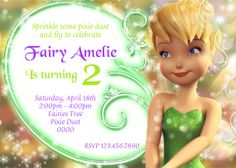 195 best tinkerbell images birthday cakes disney cakes pastries tinkerbell party invitation
