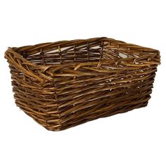 Brown 40 x 39 x 30 cm Red Hamper Bakers Display Wicker Tray