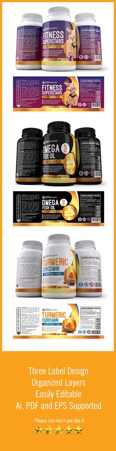 Supplement Label Template Vol-05 Label templates, Print - ingredient label template Supplement Label Template Vol-05 Label templates, Print - ingredient label template