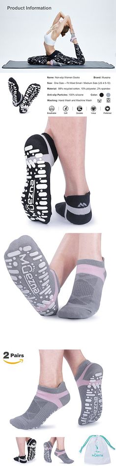 Fitness Hospital Socks with Grips Mens Women Yoga Anti-Skid Pilates Socks 1Pairs Unisex Silicone Dot Cotton Non Slip Socks