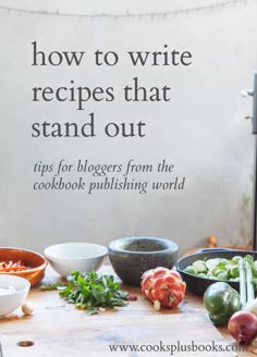 cookbook format template