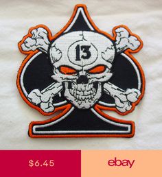 Iron On Fabric Appliques Set Of 6 Bowling Patches -Fun Sayings Strikes Pins