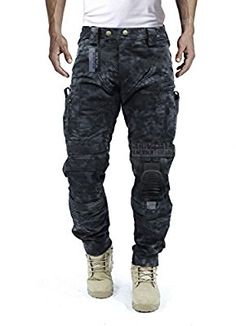 Pantalón para hombre Cuero Real Punk Kink Jeans pantalones pantalones ciclistas Calzones Bicicleta bluf