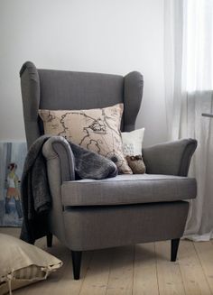 strandmon wing chair nordvalla dark gray pinterest rockers 10