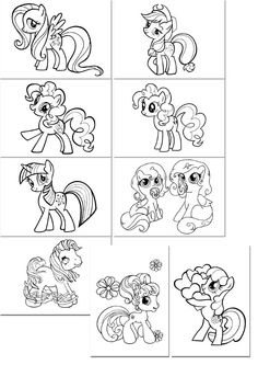 My Little Pony Coloring Pages 9 Sheets In A4 83 By PrismaPrints