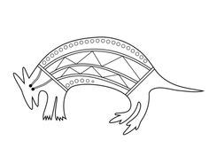 Aboriginal Painting Of Wallaby Coloring Page From Art Category Select 30465 Printable Crafts Cartoons Nature Animals Bible And Many