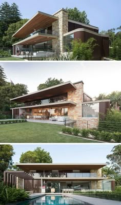 House Modern House Exterior, House Designs Exterior, Exterior Design, Exterior Colors, Contemporary Exterior, Exterior Wood, Modern Wood House