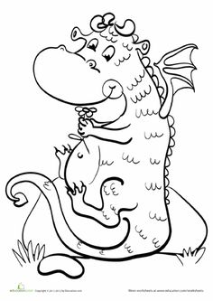 This Series Of Zany Coloring Pages Features A Bunch Cool And Silly Dragons