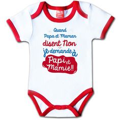 Babybody Baby Body Avec Dicton dormir-sous-vêtements Body Papa Maman