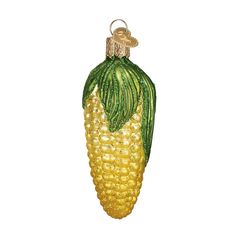 PEAPOD VEGETABLE GARDENING PEA OLD WORLD CHRISTMAS GLASS FOOD ORNAMENT NWT 28112