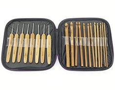 22 St crochet hook knitting needles set crochet needle needle set with case ED