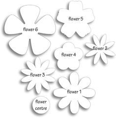 22 best 型紙 images on pinterest paper flowers felt flowers and