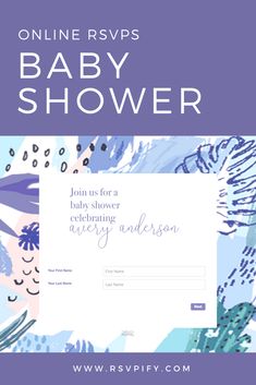 online invitation and rsvp management for baby showers fully customizable to fit your events