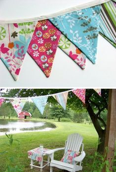 Black and Yellow Triangle Flag Bunting 27 flags on this 10 metre Long Bunting