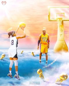 Lakers Pulse ★ on Instagram: “I hope Kobe and Gigi are playing a little 1-on-1 in heaven this morning 😇” Lakers Kobe, Lakers, Nba Pictures