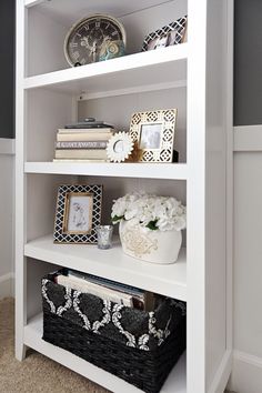 Decorating Shelves definitely need to do this! great idea.. i have all my stuff just Decorating Shelves definitely need to do this! great idea.. i have all my stuff just