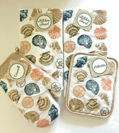 Towel,Oven Mitt /& Pot Holder Set CINNAMON 100/% Cotton