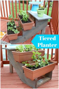 8 Best Tiered Outdoor Plant Stands Images How To Build An Outdoor Tiered Planter