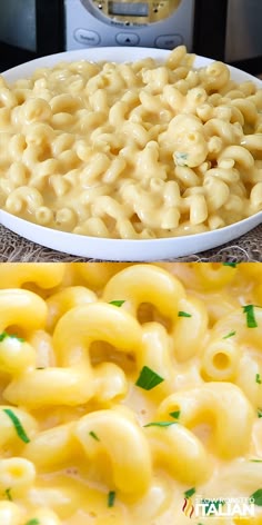 Crock Pot Mac and Cheese is made with four cheese's and it'ss so easy to make by adding all of the ingredients to the crock pot. It is so easy it just about cooks itself! #slowcookermagic #macandcheese #easyweeknightdinner