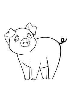 cute pig coloring pages