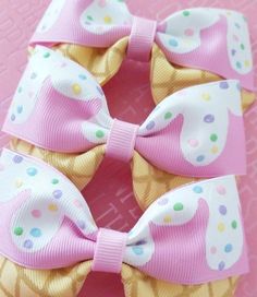 1 M 1/" Doll surprise Kawaii Grosgrain Ribbon Hair Bow Confetti