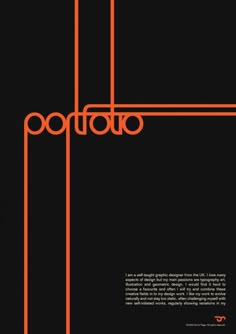 cover page design for portfolio