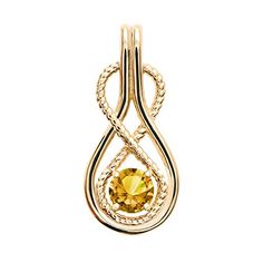 Citrine Quartz 8mm Round Four Stone Briolette 925 Sterling Silver Gold Plated Bezel Pendant