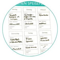 Essensplan single haushalt