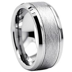 Cambridge 8MM Tungsten Carbide Zircon Men/'s Wedding Band Wedding Ring M8