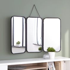 Nouvelle vie commence Baby Scan Miroir Verre Cadre Photo Plaques Décoration Cadeaux