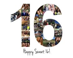 Personalized 40th Birthday Gift or Party Decoration Centerpiece Number Photo Collage Custom Made with Your Digital Pictures!