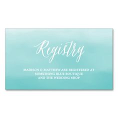 wedding registry cards templates
