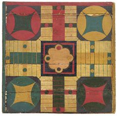 Parcheesi Board Clate 19th Parcheesi Board Clate 19th