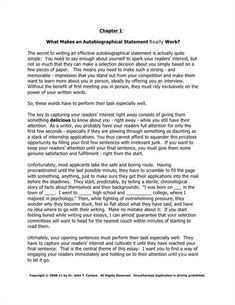 Writing an admission essay yourself