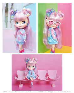 TAKARA TOMY NEO Blythe Shop Limited Sweet Bubbly Bear Doll Figure From Japan F//S