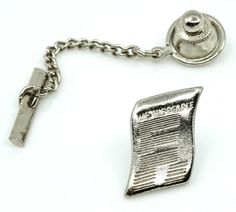 We The People Constitution Square Tie Bar Clip Clasp Tack Silver USA