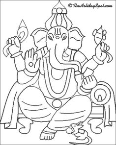 ganesha coloring book for ganesh chaturthi kids you can print out the ganesha pictures and color them to your heart - Outline Drawing For Kids ganesha coloring book for ganesh chaturthi kids you can print out the ganesha pictures and color them to your heart - Outline Drawing For Kids